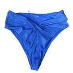 Aerie Shine Pique Twist High Cut Cheeky & Longline Scoop Bikini Set Womens Size Photo 2