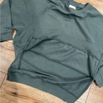 American Eagle Forest Green “Jegging Fit” Lightweight Crewneck W/ Side Slits Photo 2