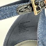 a.n.a Worthington Womens Panama Block Heel Ankle Strap Pumps in Dark Denim size 6.5 Photo 11