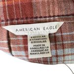 American Eagle  Plaid Pleated Mini Skirt Womens 6 Brown Blue Preppy Y2K Retro Photo 4