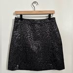 Loft  Shimmer Black Metalic Skirt Petite Size 4 Photo 0
