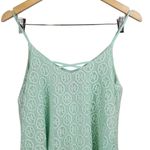 Alya ‎ Womens Small Mint Green Lace Layered Cami Spaghetti Strap Top Photo 4