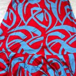 Sugar Lips Ohana Bayla Deep V Maxi Dress Women's Size Large 100% Rayon Red, Blue Photo 13