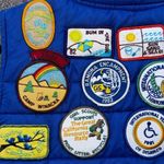 Vintage 70s 80s Girl Scout SWINGSTE Vest with Patches Blue Size M Photo 12