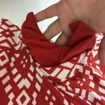 Susan Graver Liquid Knit Red White Print Straight Pull-On Skort Skirt sz 3X Photo 2