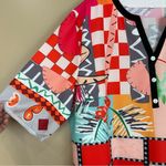 Red Pink Colorful Tropical Fruit Shift Midi Dress 3XL Size undefined Photo 1