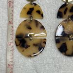 Sugarfix  Gold Tone and Brown Faux Tortoise Shell Earrings Photo 1