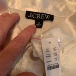 J.Crew NEW White Silky Size 2X Blouse Top Gold Buttons Photo 7