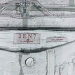 7 For All Mankind Jen7 by NWT White Floral Jacquard Skinny Ankle Jeans Size 2 Photo 6