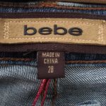 Bebe fancy woven ribbon boot cut jeans 28 Photo 6
