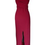 Lulu’s Own the Night Wine Strapless Maxi Dress Red Size M Photo 0