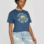 Modern Lux Crop Tee Sunshine in my Mind Size XL T-Shirt Spring Happiness Vibes Photo 0