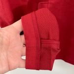 Eileen Fisher Twill Button Front Band Collar Jacket Size SMALL Red/Orange Photo 6