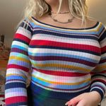 Striped crop long sleeve Multi Photo 0