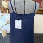 Rachel Parcell NWT  Midi Column Linen Blend Dress in Navy ~ Size Small 💛🍄 Photo 5