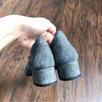 Anthropologie Hispanitas • Jedda Pompom Pumps grey Graphite suede leather heels round toe Photo 7