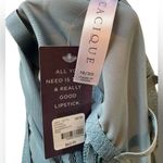 Cacique NEW Steel Blue All Over Sheer Lace Caged Babydoll Lingerie Slip Dress Photo 6