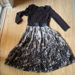 Floral Brown Midi Dress Size undefined Photo 4