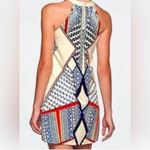 Venus Sleeveless Halter Neck Mini Dress Geometric Pattern Photo 5