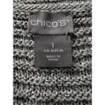 Chico's  Sweater Women 1 Tan/Cream Pullover Rib Knit Business Career Casual Office Photo 7