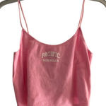 PacSun NWT Pacific Sunwear pink logo crop tank size XL 98 % cotton Photo 0