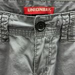 Unionbay VTG Y2K Cotton  Gray Cargo Utility Roll Tab Pants Straight Leg Juniors 5 Photo 7