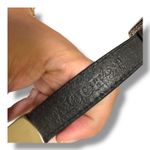 JG Hook Womens Black‎ Braided Leather Belt Ornate Silver Buckle Accent Concho XL Black Photo 3