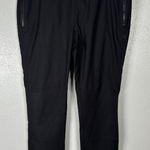 Toad & Co Flextime Moto Crop Pants Womens Size 12 Black Nylon Stretch Photo 0