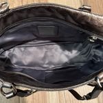 Coach  Gallery Womens Metallic Shoulder Zip Handbag Purse Photo 3