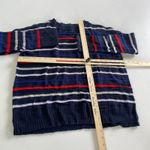 Court & Rowe Sweater Womens Small Black Red Blue Amelia Stripe Oversized Slouchy Photo 7