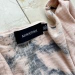 Mink Pink Like New Sz M/L Tiger Face Maxi Cardigan Light Pink Photo 1