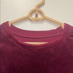 Cuddl Duds  Women's Long Sleeve Velvet Top - Burgundy Photo 1