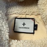 Tuckernuck  Rollins Funnel Neck Pullover Cream Teddy Fleece‎ Sherpa Women’s XS Photo 6