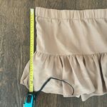 Glam Tan Ruffled Women's Skort Photo 9