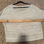 Cyrus Women's Oversized Knit Top Cream Gray Long Sleeve Casual Photo 7