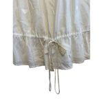 Jill Stuart White Sheer Heart Embroidery Blouse Top Size Small Tassel Drawstring Photo 4