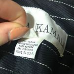 Norma Kamali Vintage 1980s  Navy Pinstripe Suit Dress Size 6 Business Photo 4