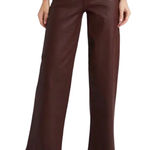 BLANK NYC Franklin Ribcage Coated Denim Flare Pant Coffee Talk Size 25 NWT Photo 0