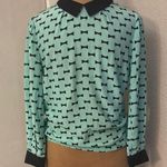 Kate Spade New York Silk Isadora Bow Print Top 2 Dopamine Quiet Luxury.Classic Photo 0