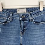 Free People Color Blocked Cropped Flare Jean Size 25 Distressed Photo 7