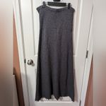 Anthropologie SLEEPING ON SNOW Strapless Dress Silk/Wool Blend Gray Small Photo 1