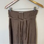 NANUSHKA Nevada Gingham Woven Wide Leg Pants In Brown Tie Waist Womens Size S Photo 5