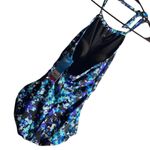 Speedo  High Neck Multicolor Keyhole Halter Swimsuit Size Med NWT #2479 Photo 5