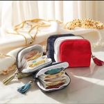 Turquoise Travel Jewelry Case, Velvet, 5 Separate Compartments ~NEW~ Blue Photo 8