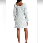 Bobeau Floral Bohemian Long Sleeve Ruched Women Medium Cottagecore fairy dress Photo 10