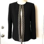 Tahari Black Gold Chain Blazer Photo 4