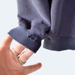 Levi's Vintage Embroidered Crewneck Sweatshirt 90s Cropped Purple Logo Streetwea Photo 1