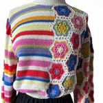 Farm Rio HANDMADE CROCHET SWEATER SIZE SMAL- NEVER WORN- NWOT Photo 17