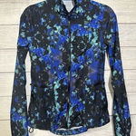 Fabletics  Ninety Six Windbreaker Blue Lava Full Zip Jacket Size‎ XXS Pockets Photo 0