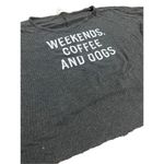 Sadie and Sage  dark charcoal gray cropped shirt sz M Photo 5